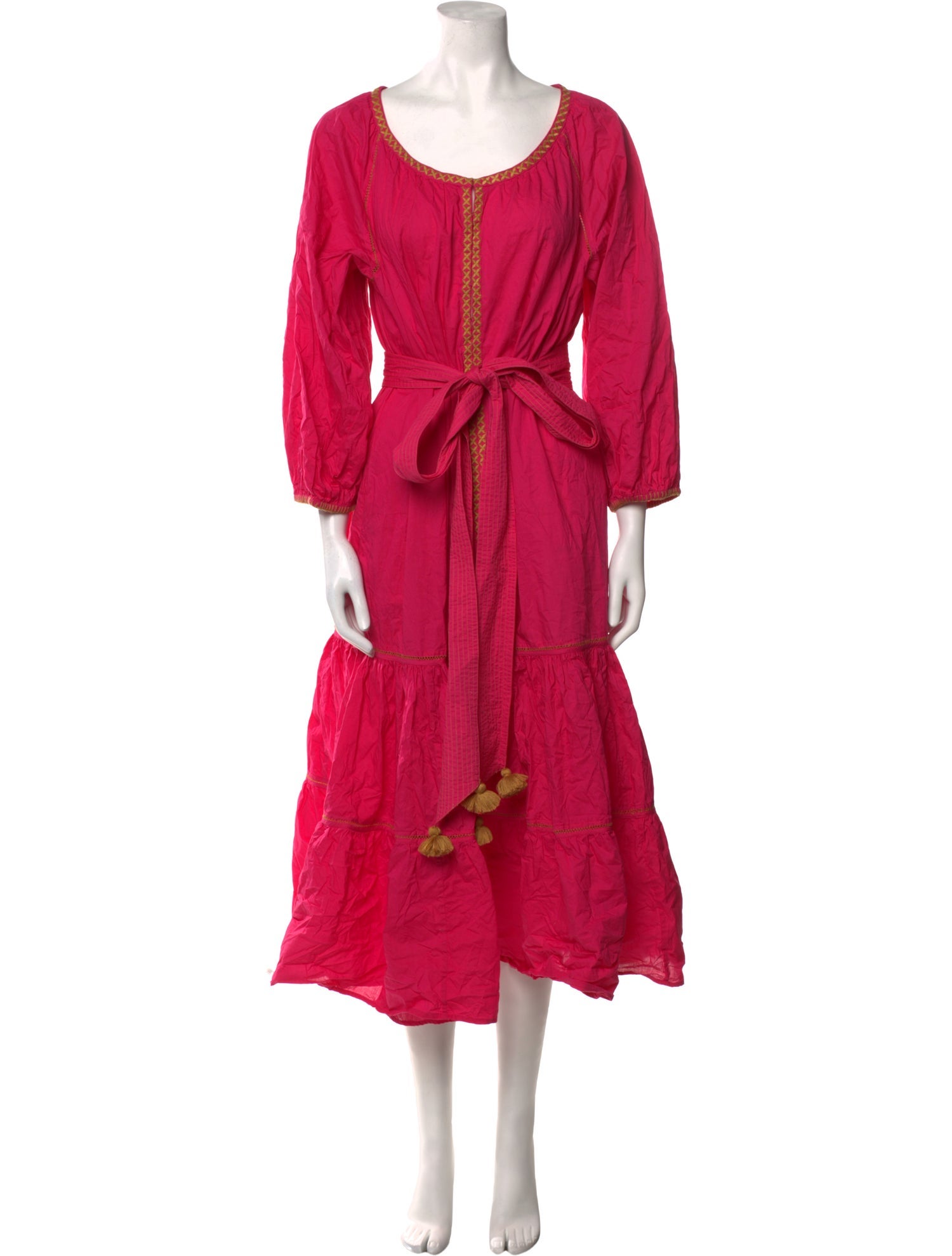 Figue Scoop Neck Midi Length Dress