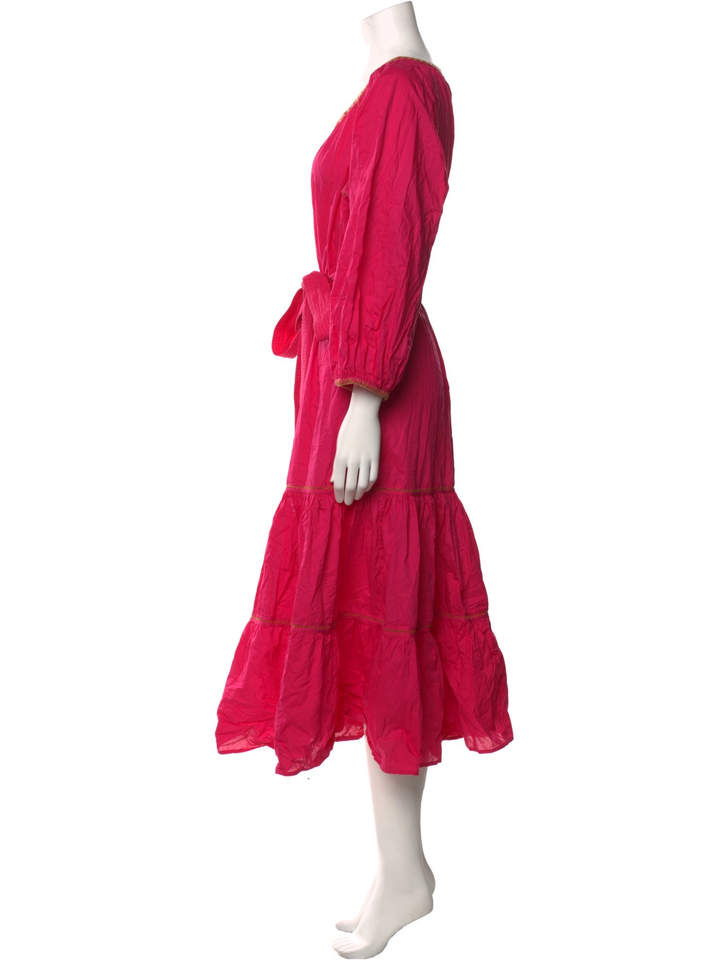 Figue Scoop Neck Midi Length Dress