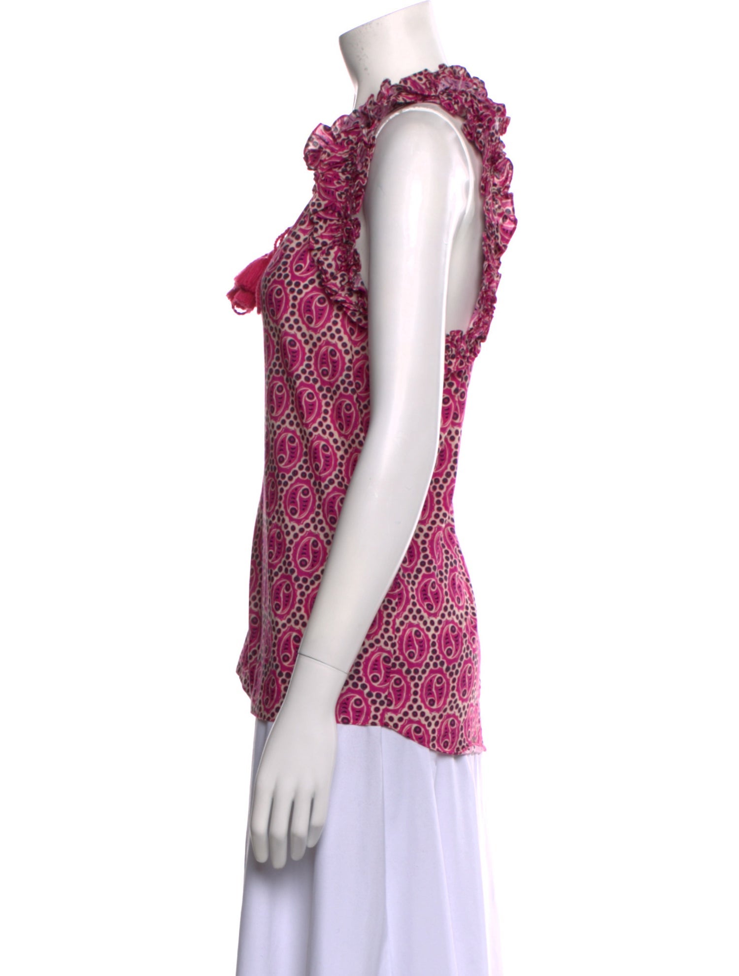 Figue Printed V-Neck Top