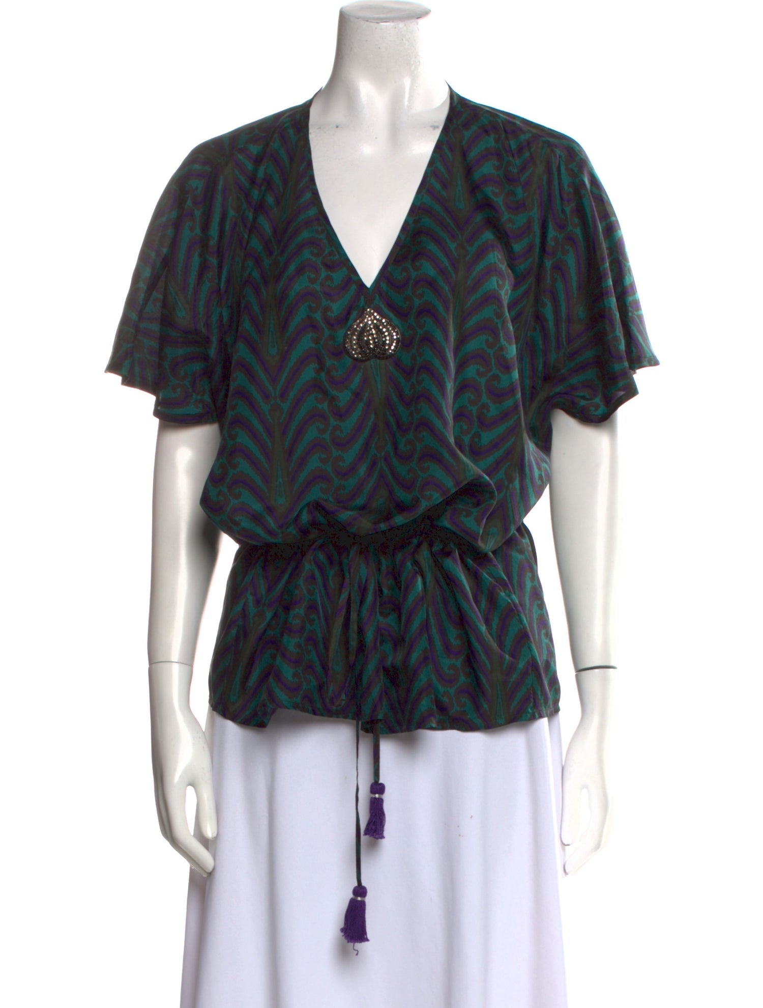 Figue Silk Printed Blouse