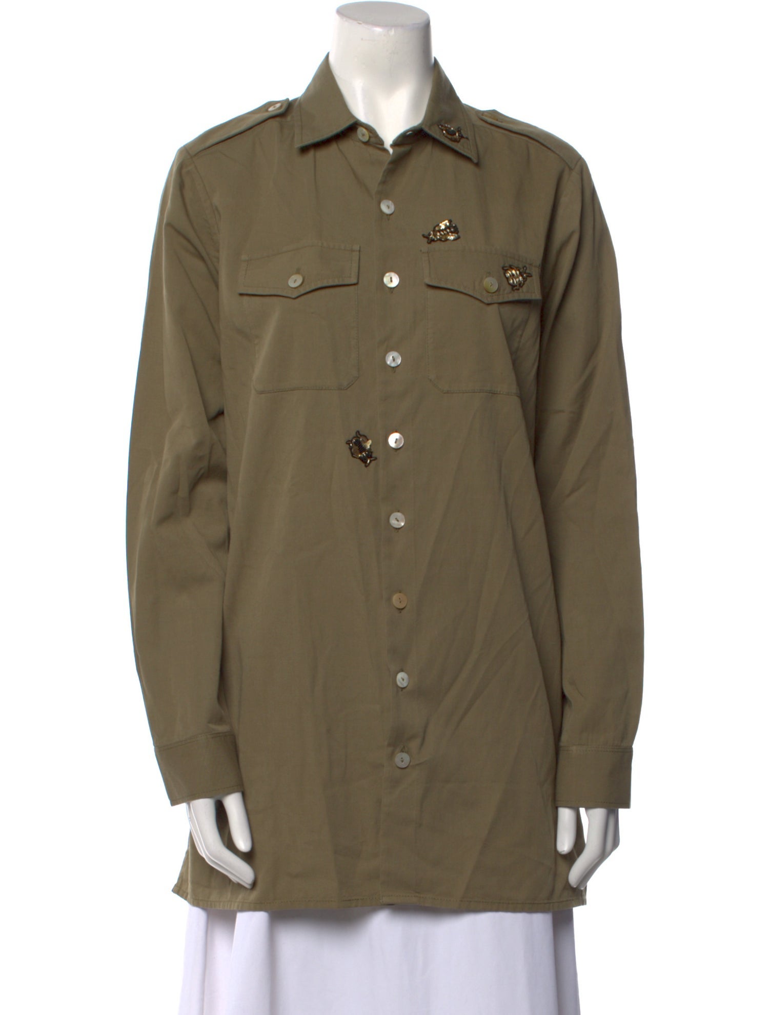 Figue Long Sleeve Button-Up Top