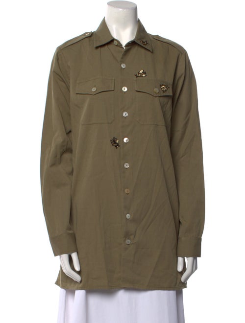 Figue Long Sleeve Button-Up Top