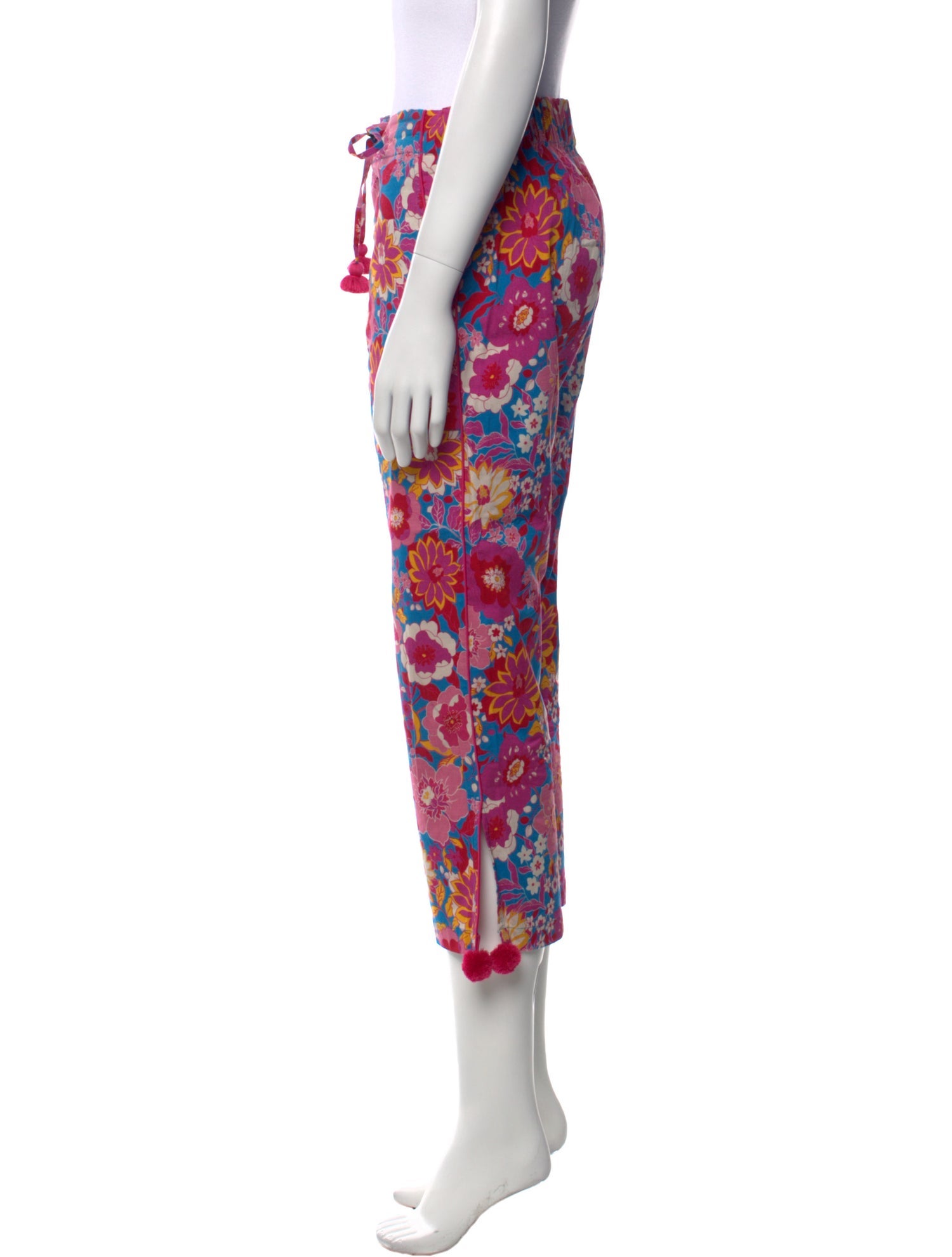 Figue Floral Print Straight Leg Pants