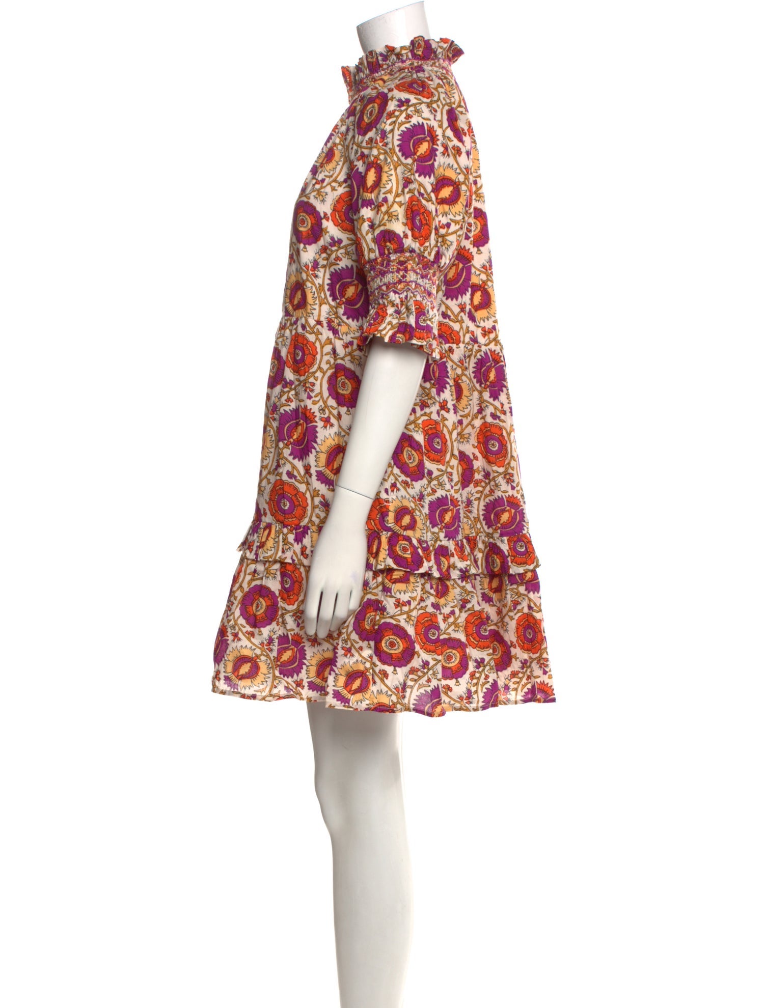 Figue Paisley Print Mini Dress