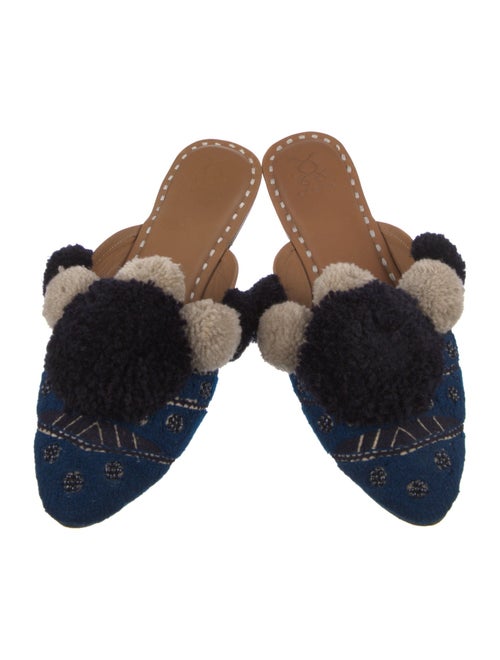 Figue Printed Beaded Accents Mules