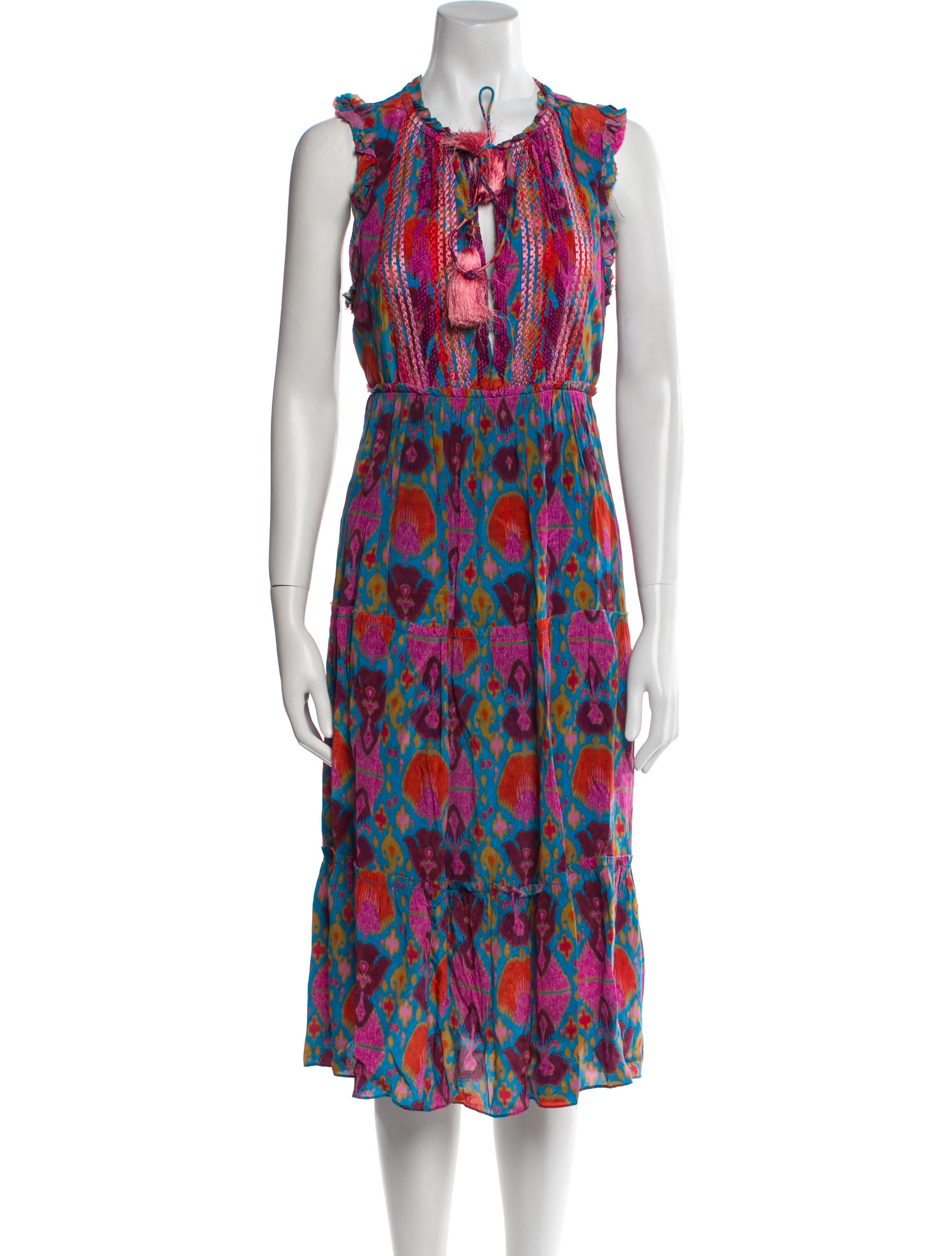Figue Printed Knee-Length Dress