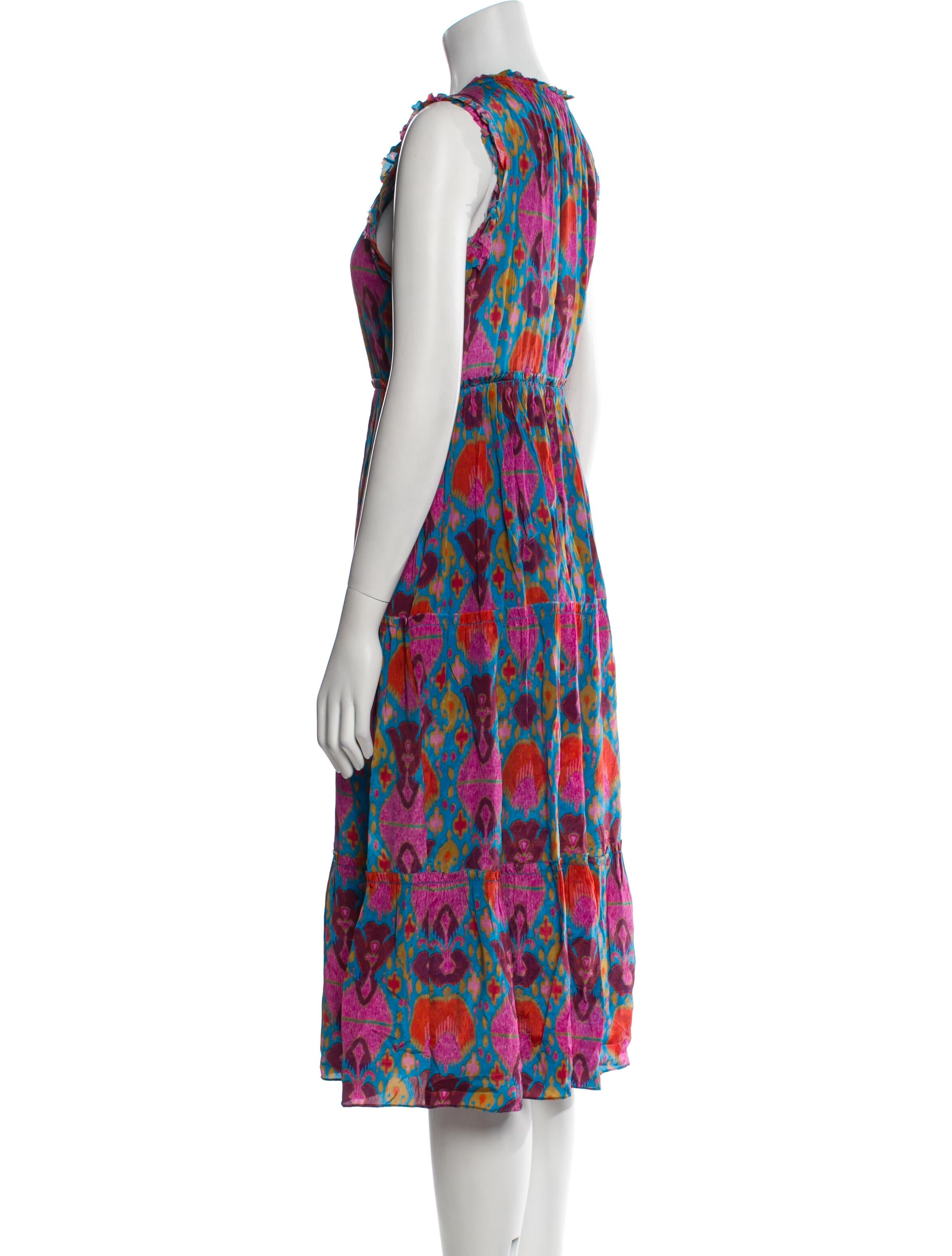 Figue Printed Knee-Length Dress