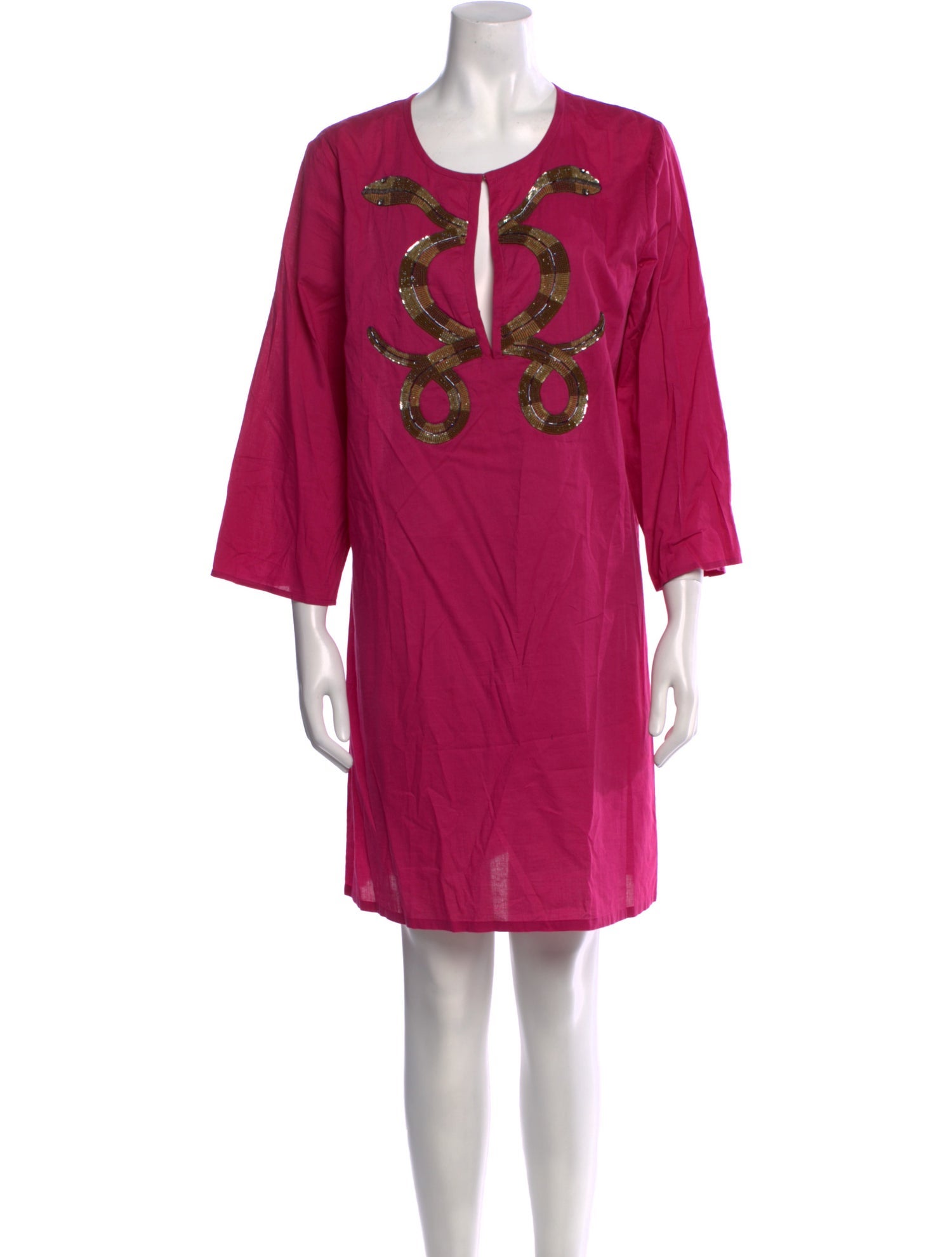 Figue Scoop Neck Mini Dress