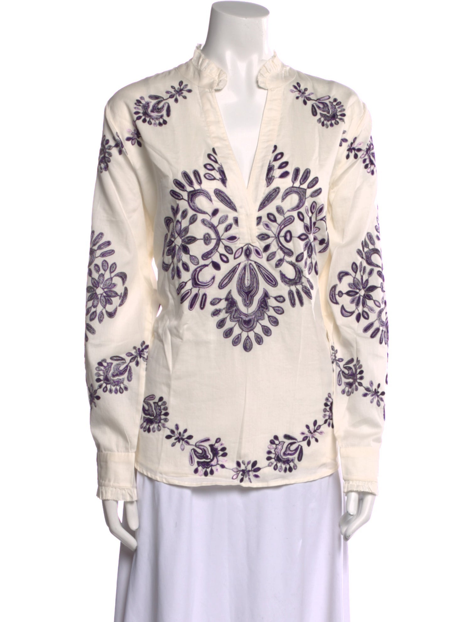 Figue Printed V-Neck Tunic w/ Tags