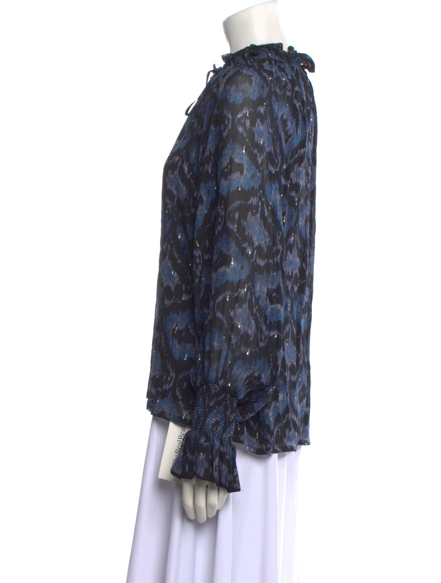 Figue Silk Floral Print Blouse w/ Tags