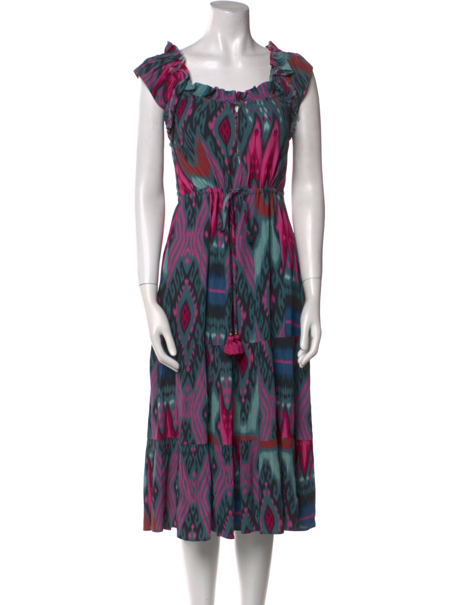 Figue Printed Midi Length Dress