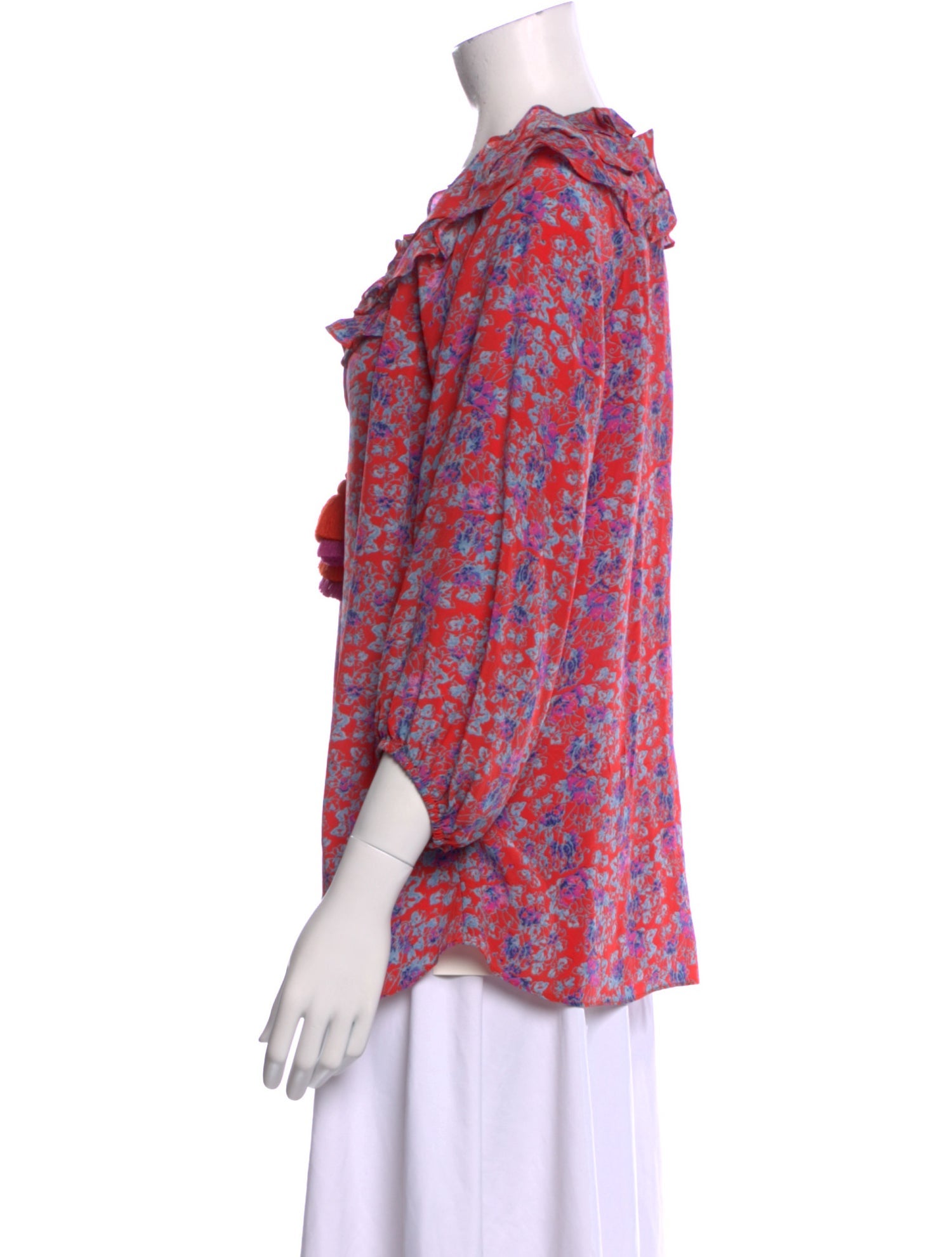 Figue Silk Floral Print Blouse