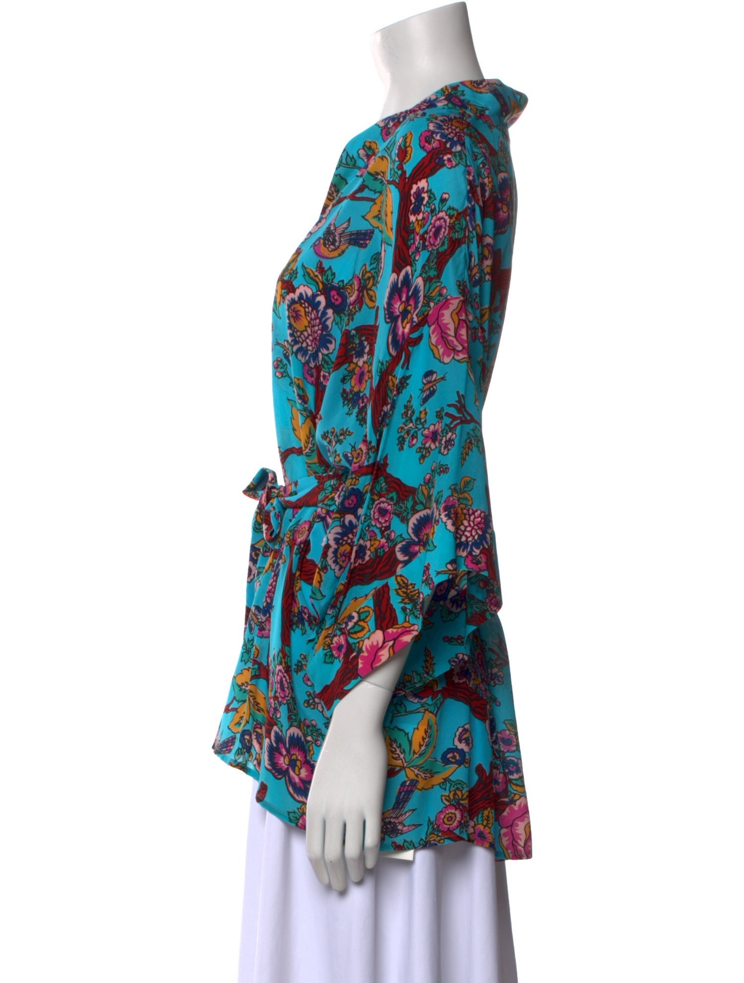 Figue Silk Floral Print Blouse