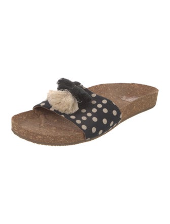 Figue Canvas Floral Print Slides