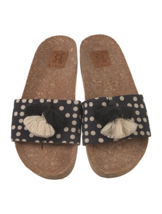 Figue Canvas Floral Print Slides