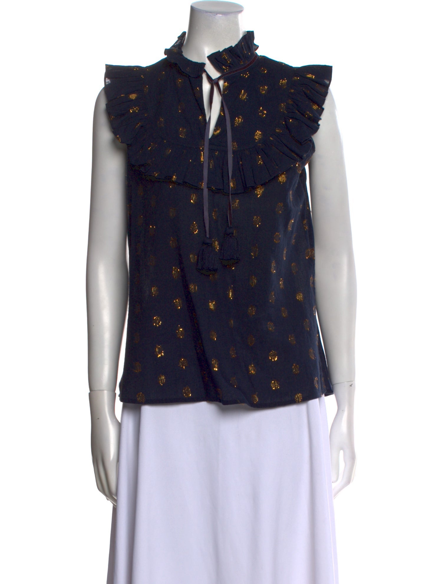 Figue Printed Mock Neck Top