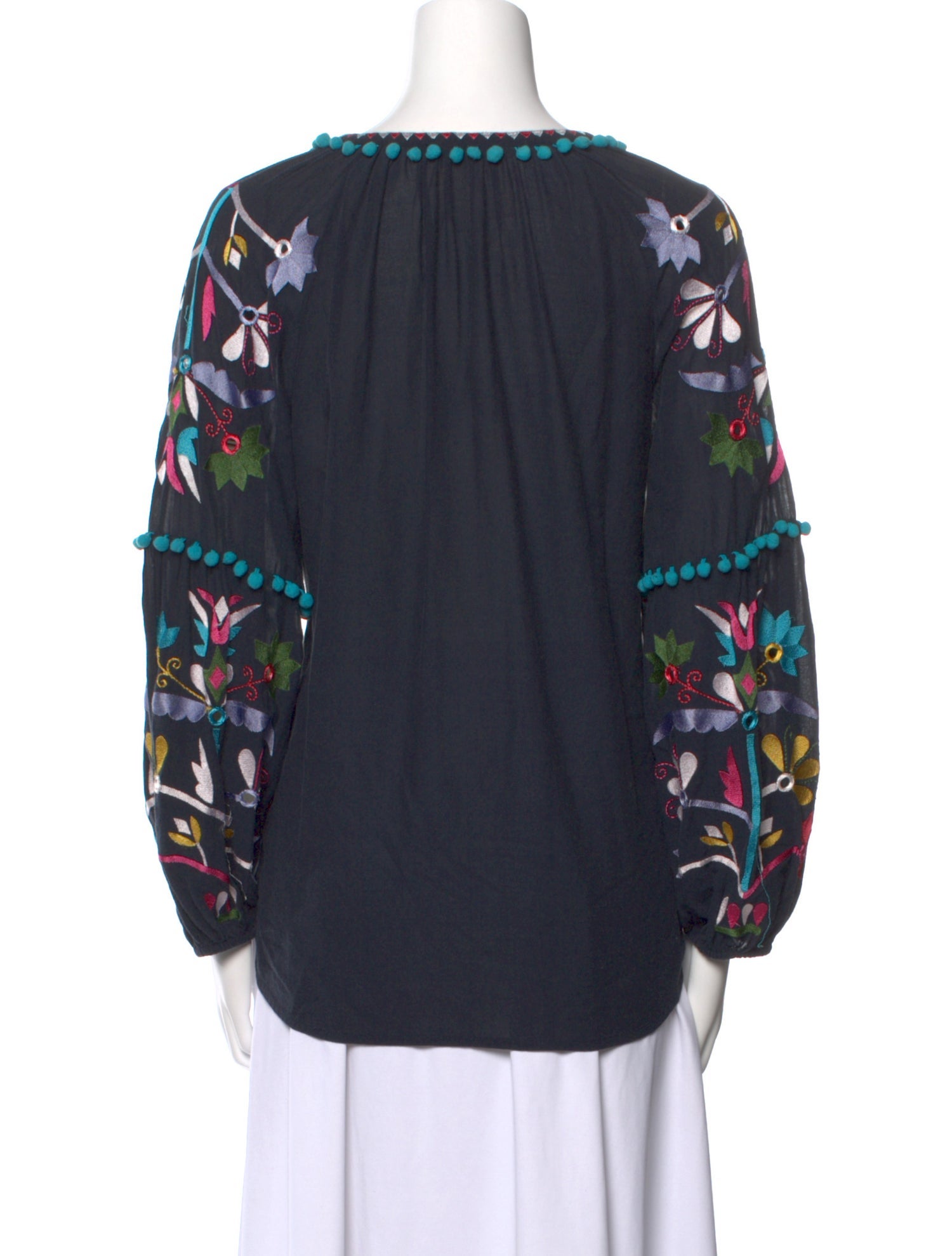 Figue Printed V-Neck Blouse