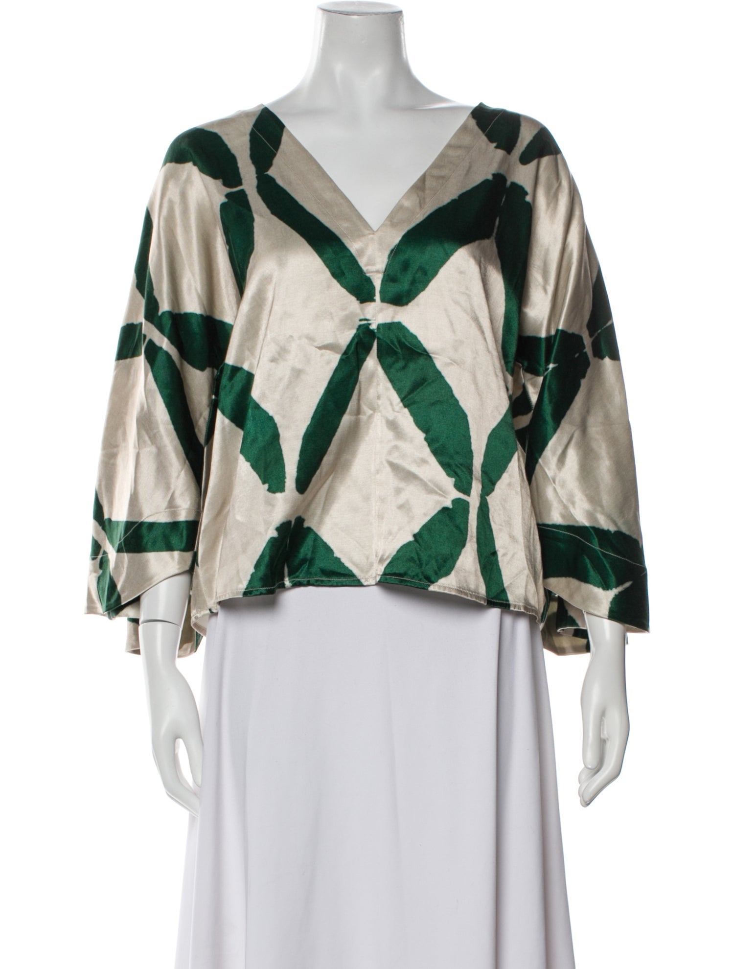 Figue Printed V-Neck Blouse