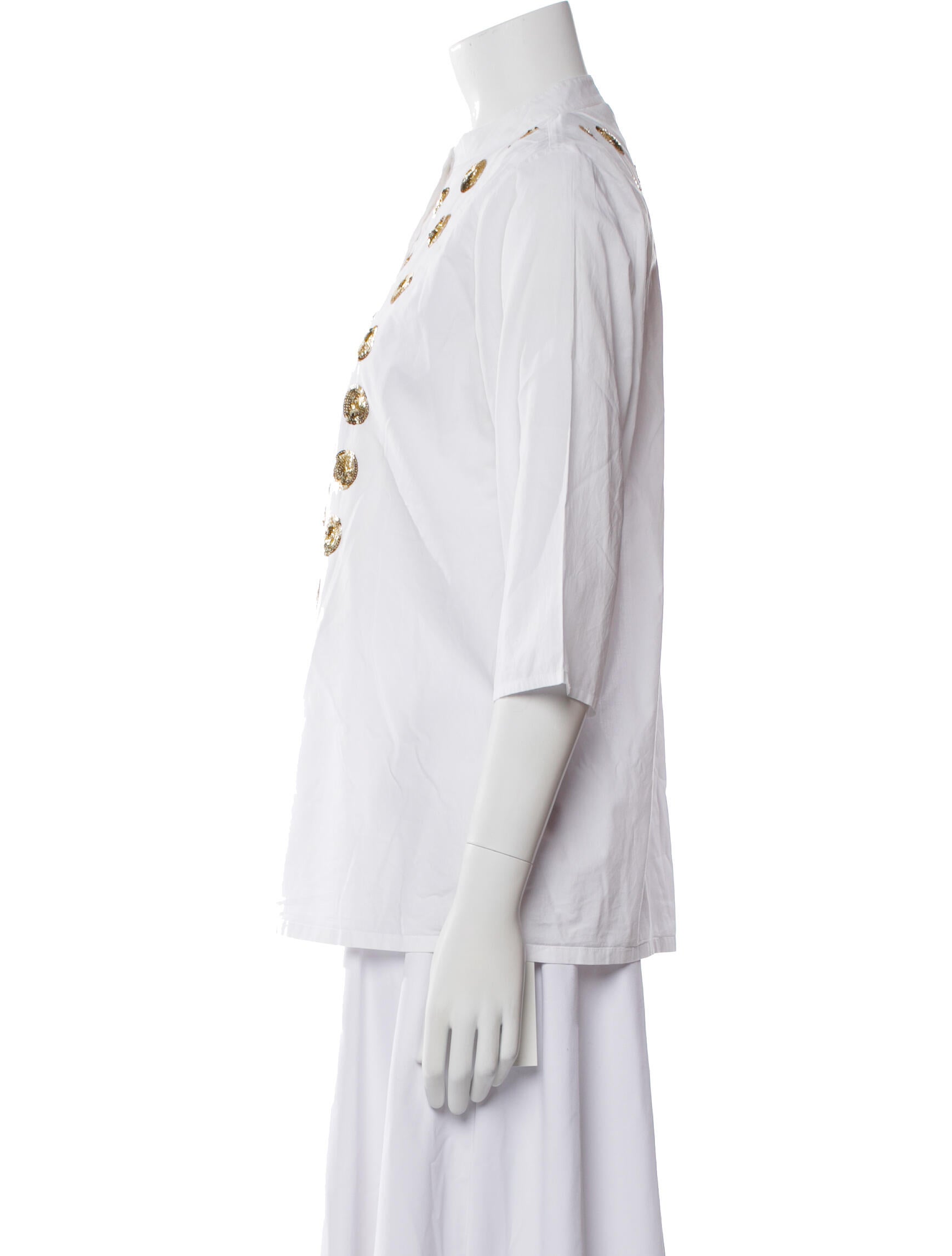 Figue Patterned Mock Neck Tunic