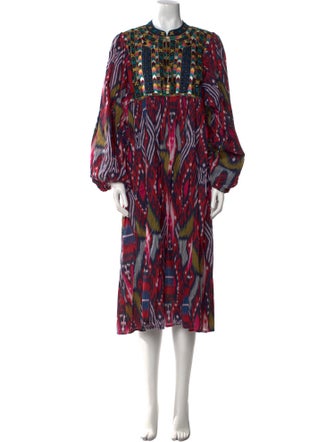 Figue Printed Midi Length Dress