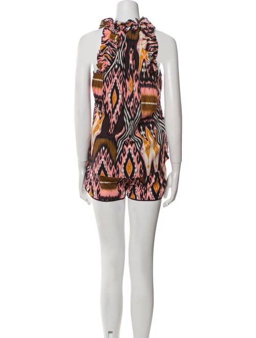 Figue Printed Ruffle Embellishment Short Set