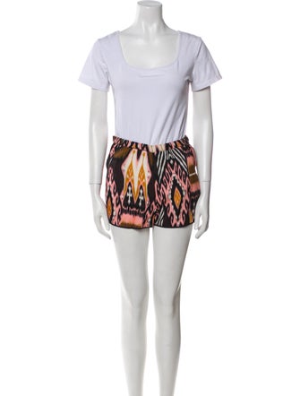 Figue Printed Ruffle Embellishment Short Set