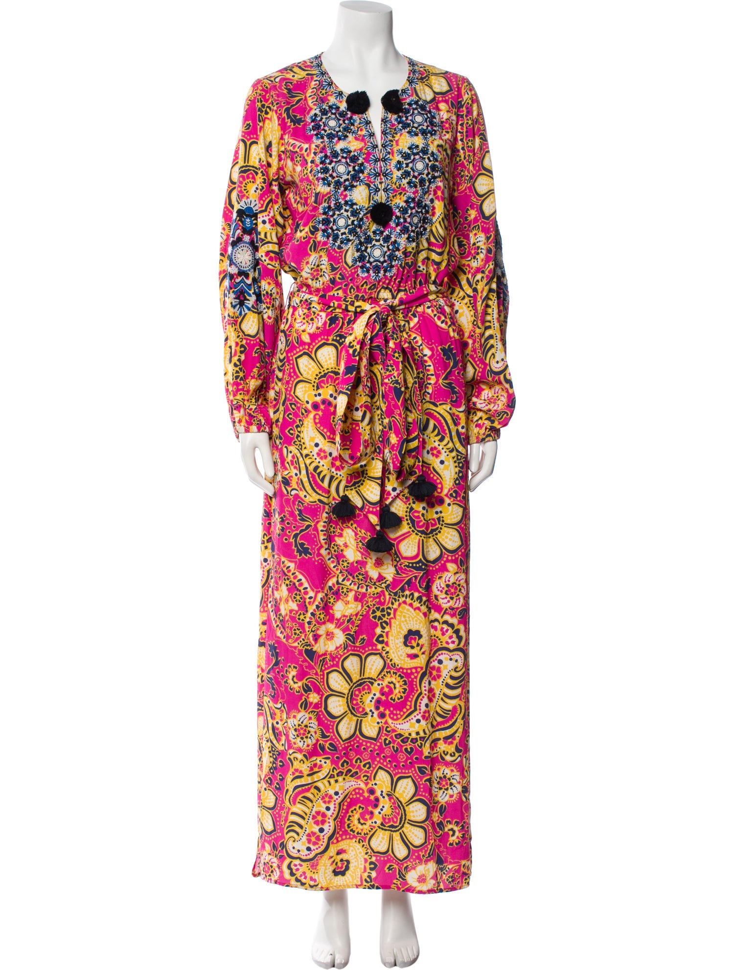 Figue Paisley Print Long Dress