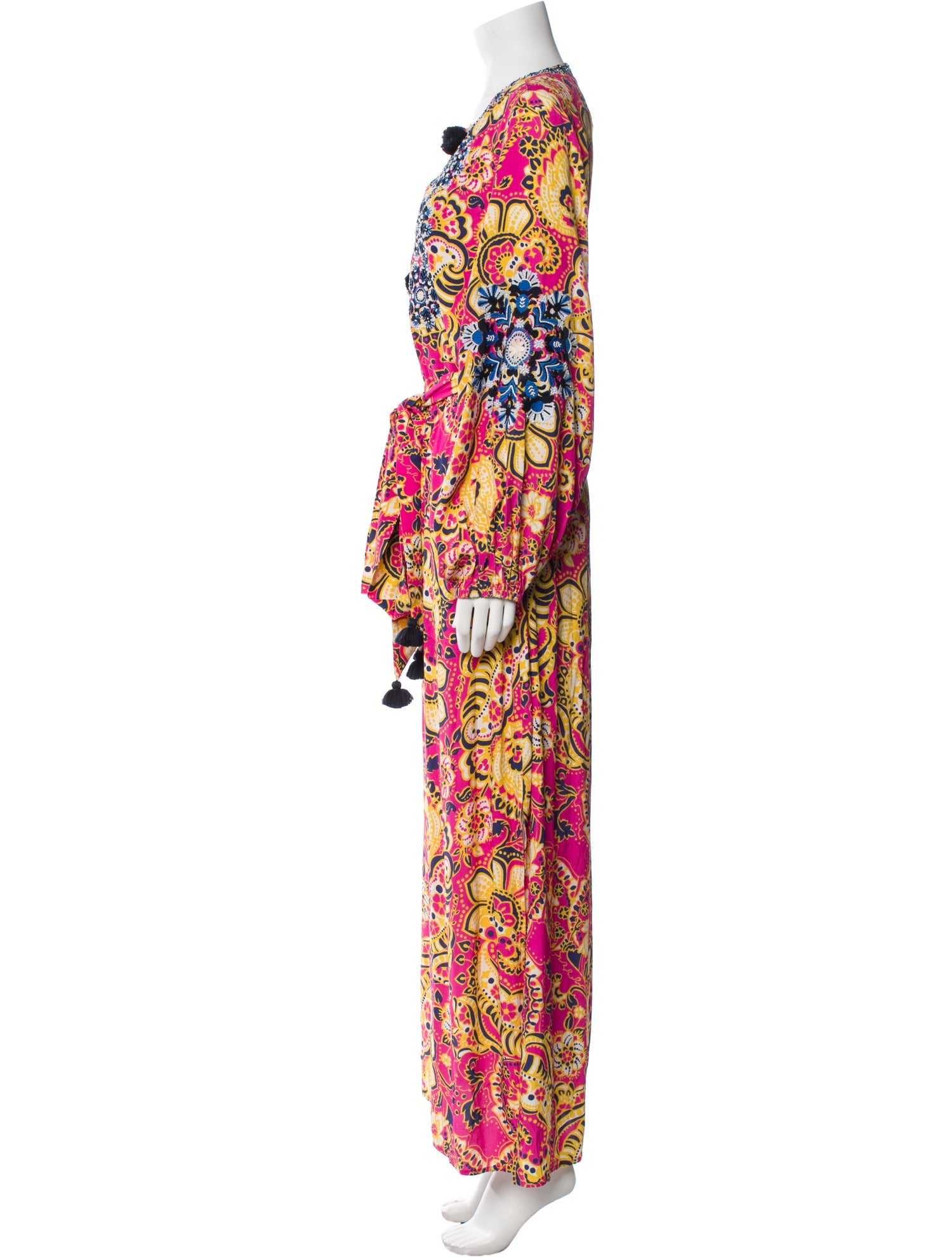 Figue Paisley Print Long Dress