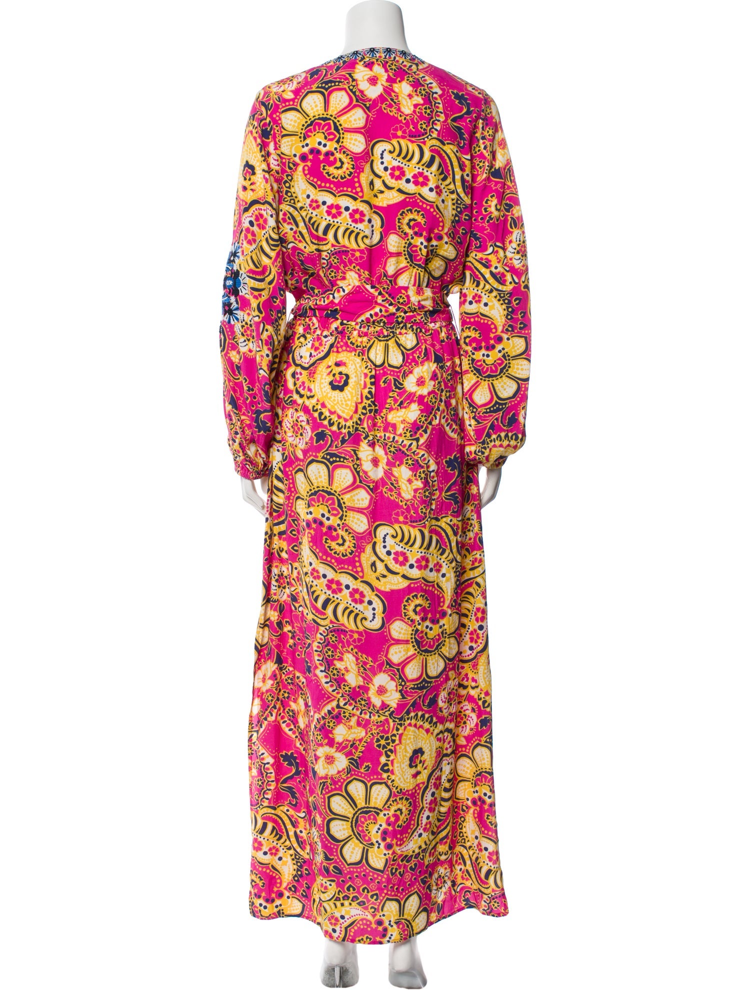 Figue Paisley Print Long Dress