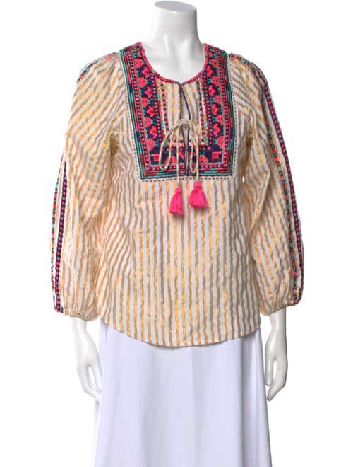 Figue Printed Scoop Neck Blouse