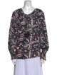 Figue Printed V-Neck Blouse