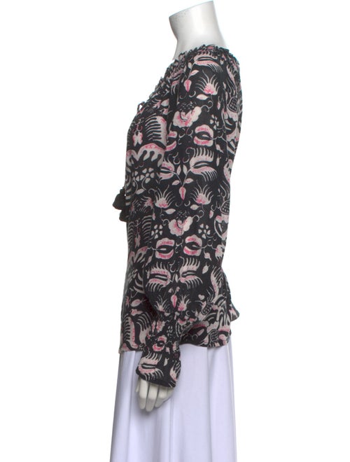 Figue Printed V-Neck Blouse