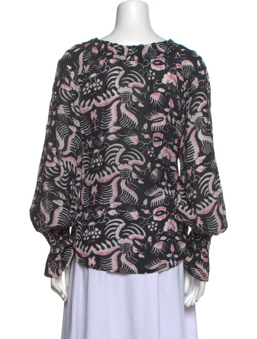 Figue Printed V-Neck Blouse