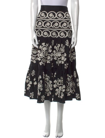 Figue Printed Midi Length Skirt