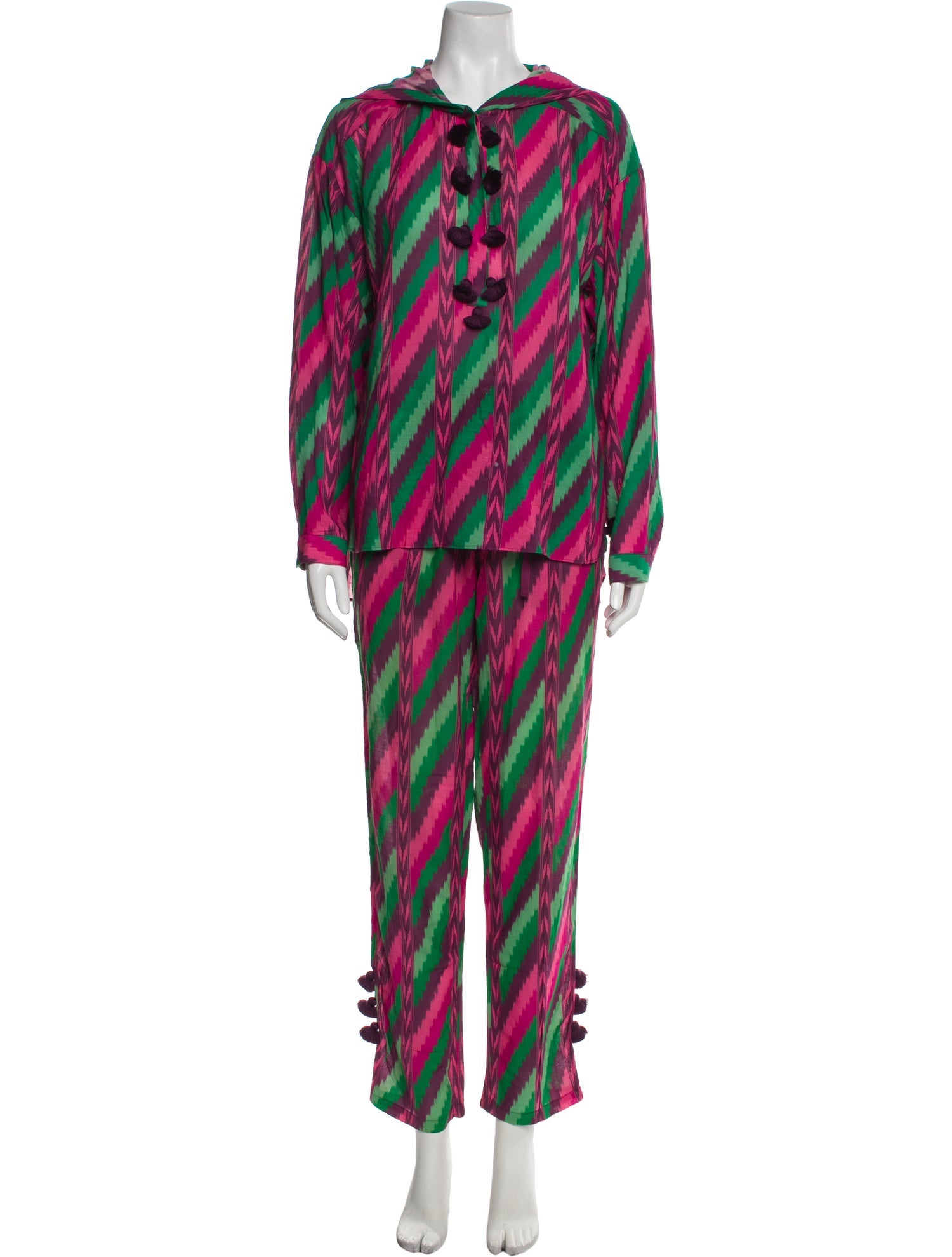 Figue Printed Tassel Accents Pant Set