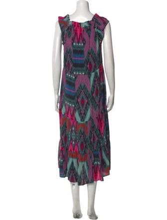 Figue Printed Midi Length Dress
