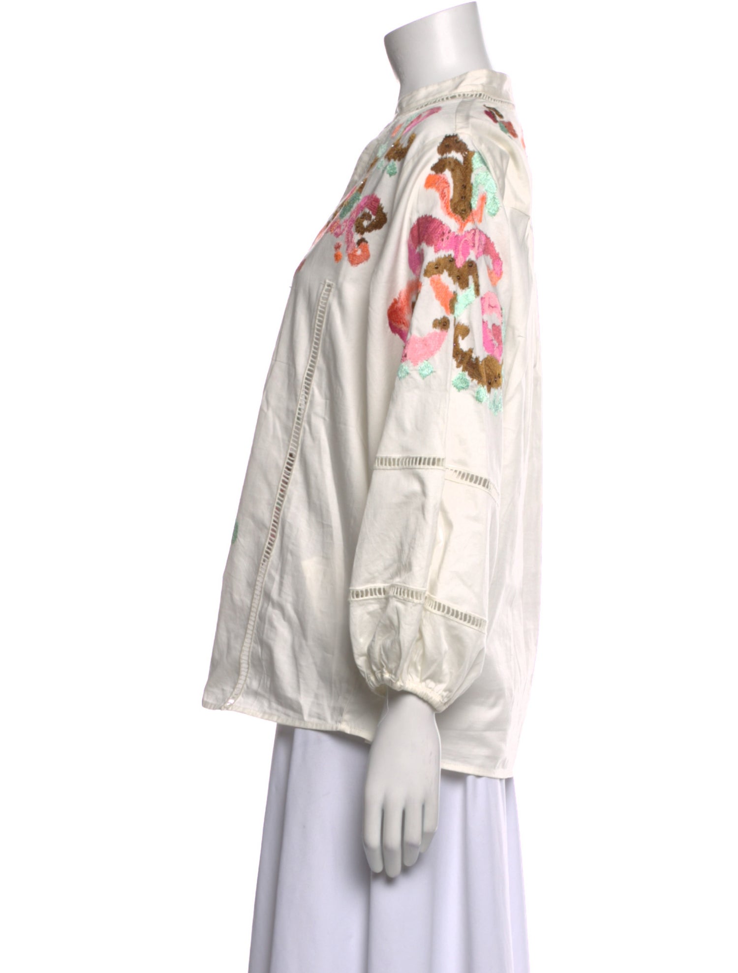 Figue Printed V-Neck Polo