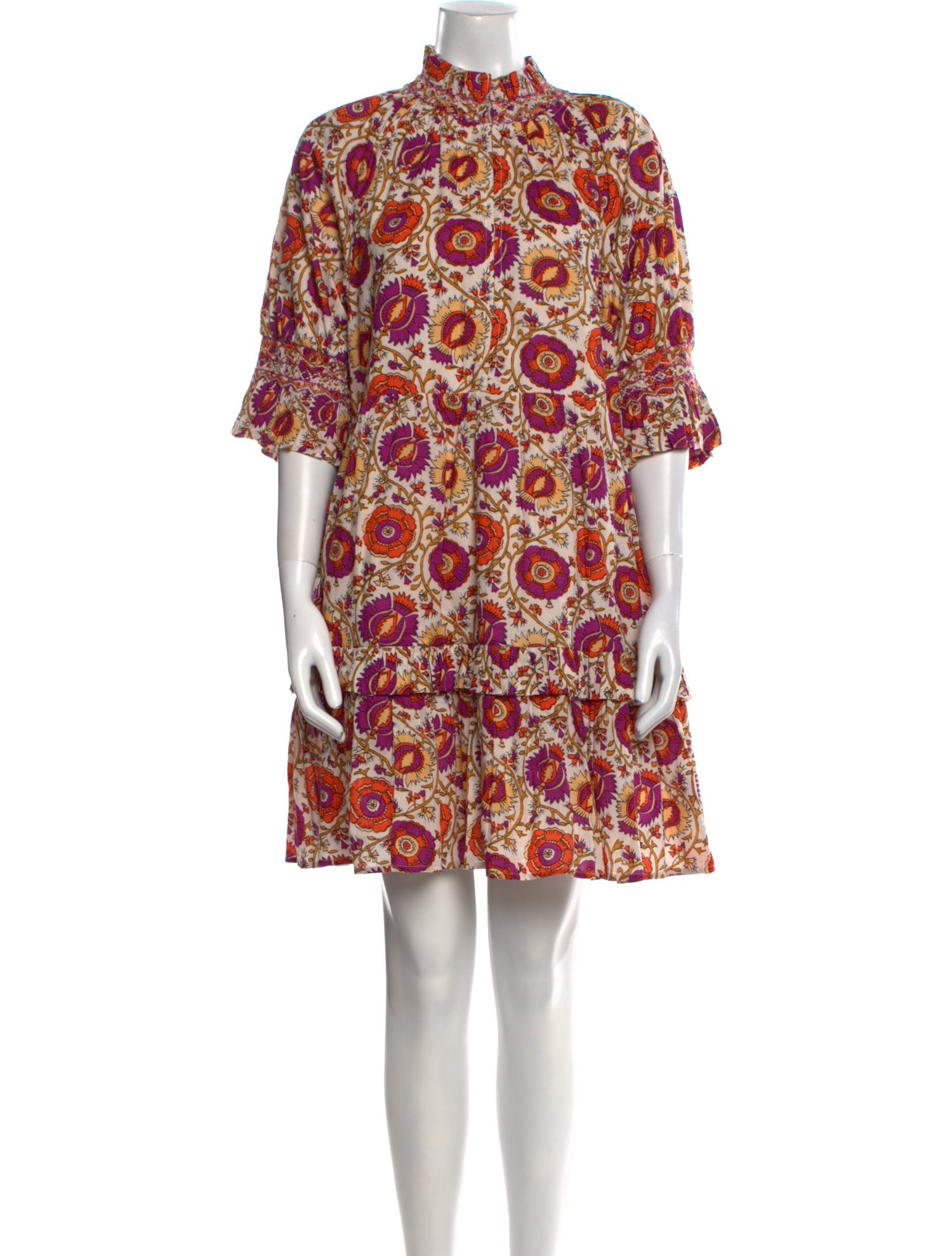 Figue Floral Print Mini Dress