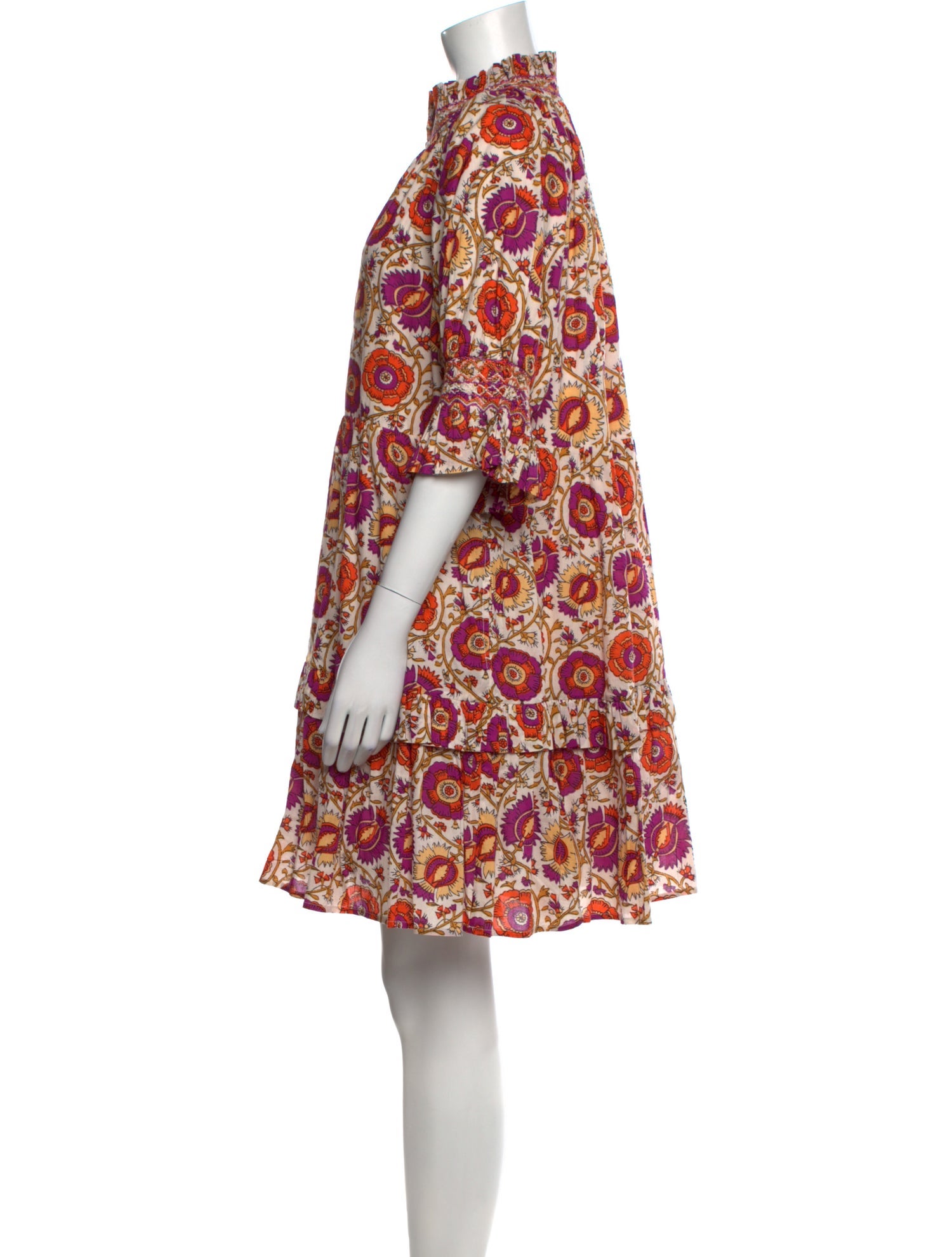 Figue Floral Print Mini Dress