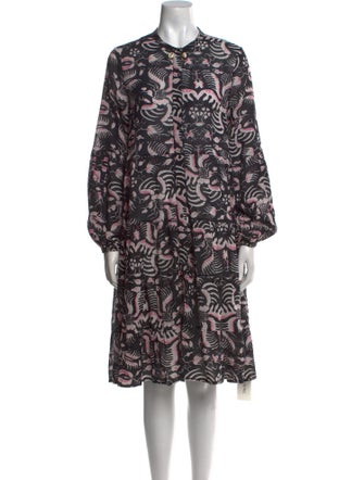 Figue Printed Knee-Length Dress