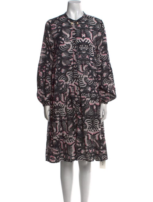 Figue Printed Knee-Length Dress