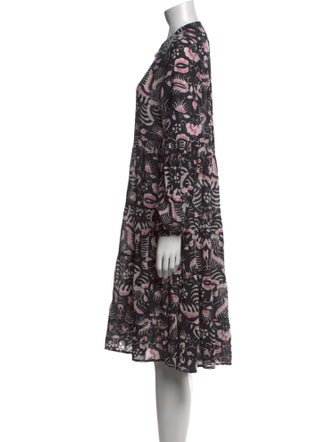 Figue Printed Knee-Length Dress