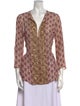 Figue Silk Floral Print Blouse