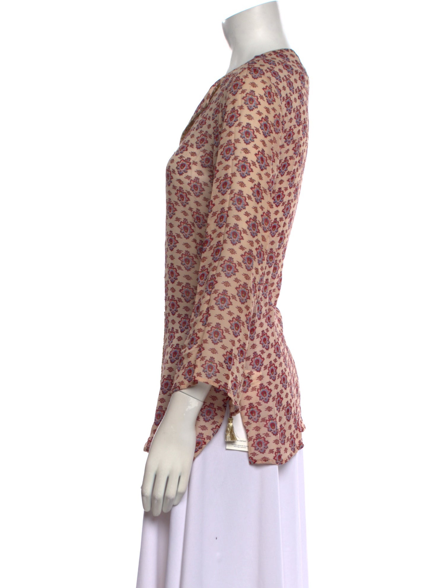 Figue Silk Floral Print Blouse