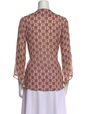 Figue Silk Floral Print Blouse