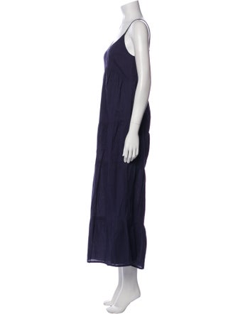 Figue Scoop Neck Long Dress