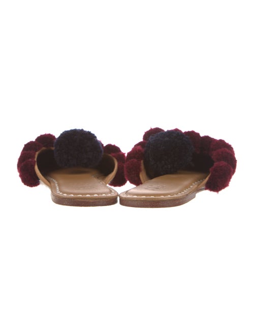 Figue Colorblock Pattern Pom-Pom Embellishments Mules