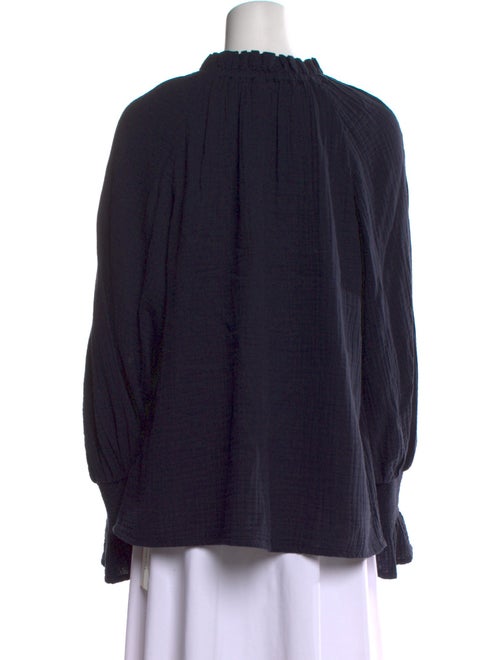 Figue Mock Neck Long Sleeve Blouse