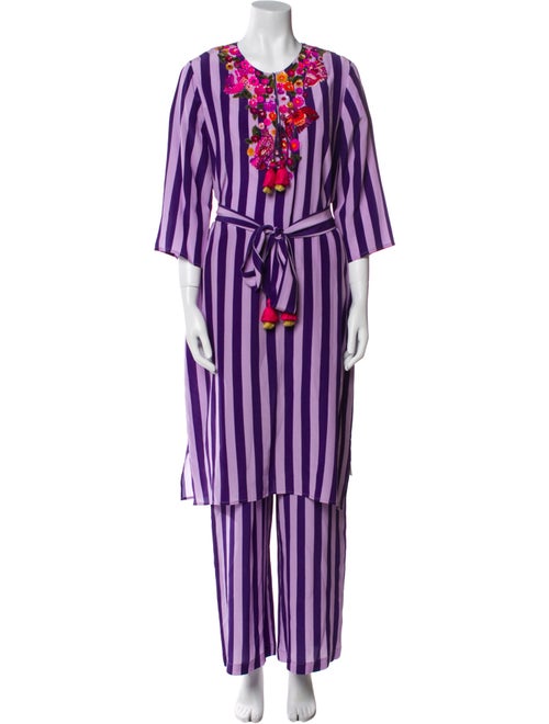 Figue Silk Striped Set