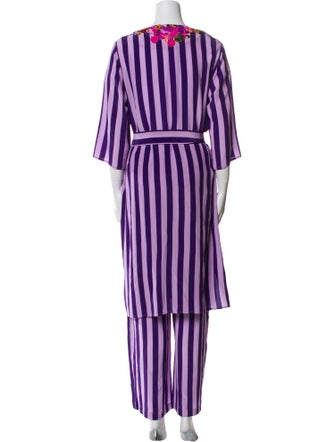 Figue Silk Striped Set